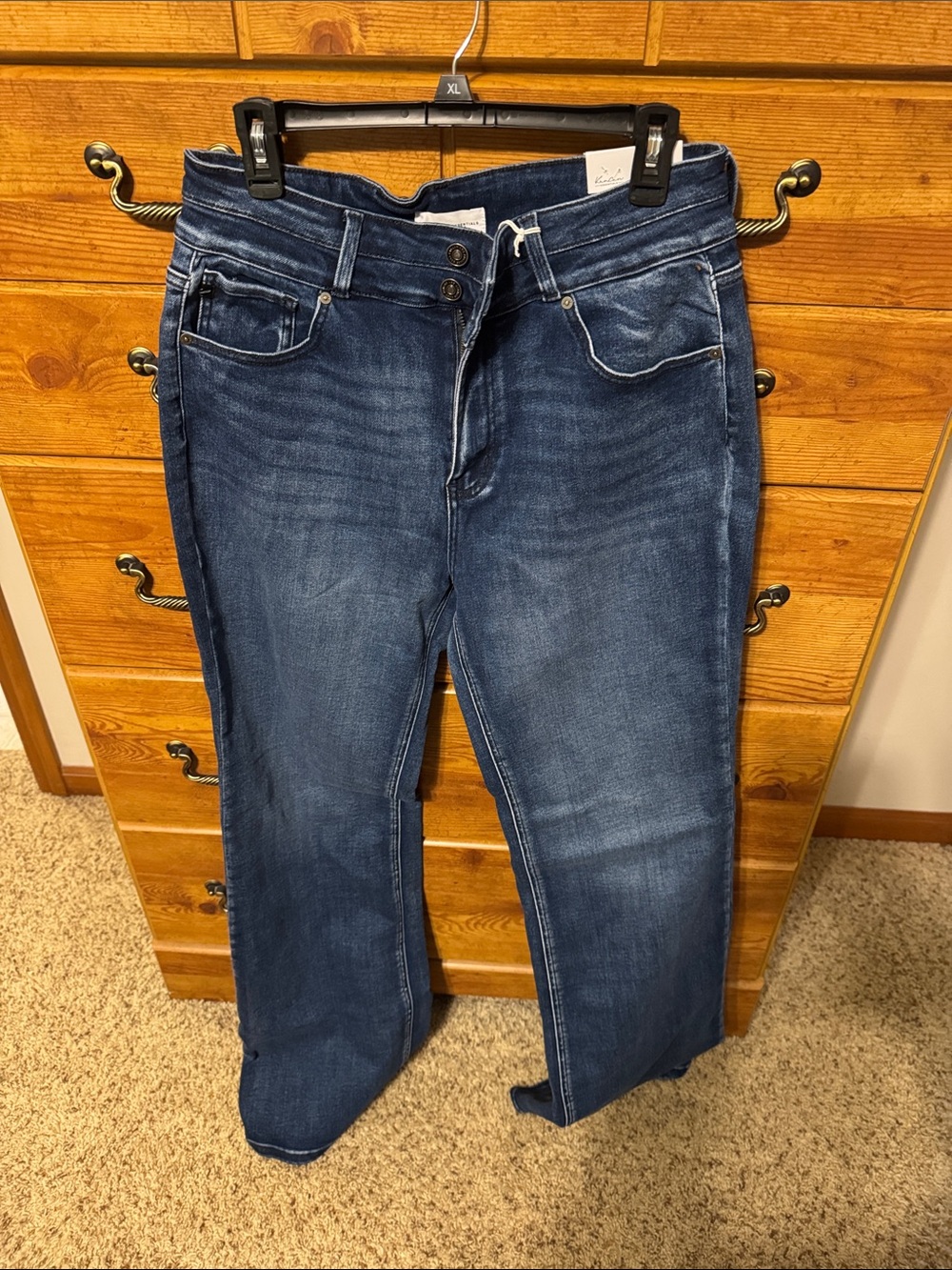 KanCan Women's Dark Blue Flare Jeans